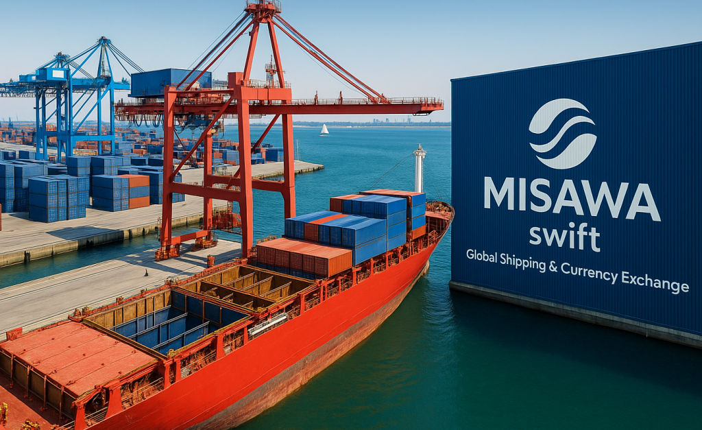 International currency transfer and shipping with MisawaSwift