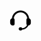 Black headset icon representing enhanced customer service and real-time shipment updates