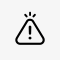 Black warning triangle icon for proactive shipment management and delay alerts