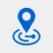 Blue GPS location icon for shipment tracking in real-time with MisawaSwift