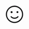 Black smiley face icon representing reduced stress in shipment tracking