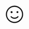 Black smiley face icon representing reduced stress in shipment tracking